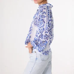 SACRECOEUR Laelia Shirt in Blue Mix
