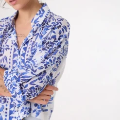 SACRECOEUR Laelia Shirt in Blue Mix