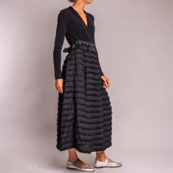 SARA ROKA Jillian85 Maxi Dress in Black