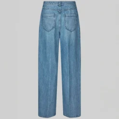 SECOND FEMALE Everly Denim Jeans in Blue Denim