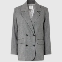 Second Female Holsye Blazer in Grey Melange | Collen & Clare