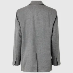 Second Female Holsye Blazer in Grey Melange | Collen & Clare