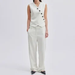 Second Female Kaleem Suit Trousers in Vaporous White