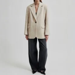 Second Female Sera Blazer in Beige Melange