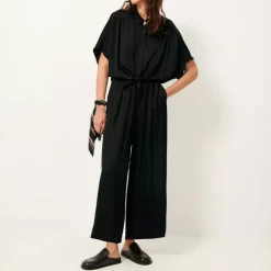 SESSUN Alfassa Night Tied Blouse in Black