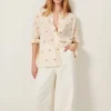 SESSUN Botenzo Wide Embroidery Shirt in Whibloom