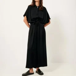 SESSUN Isla Night Wide Leg Elastic Pants in Black