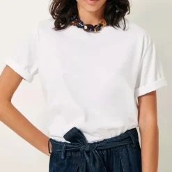SESSUN Serge Oversize T-Shirt in Optical White