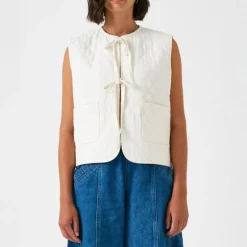 SEVENTY & MOCHI Aria Vest in Ecru