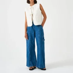 SEVENTY & MOCHI Aria Vest in Ecru