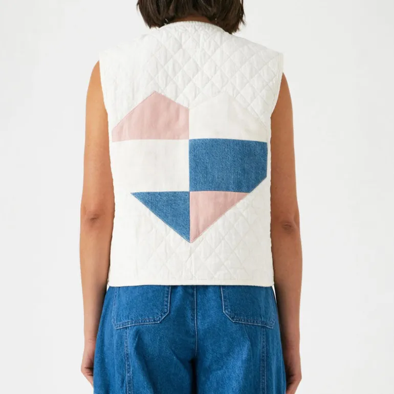 SEVENTY & MOCHI Aria Vest in Ecru