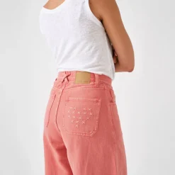 SEVENTY & MOCHI Dear Bay Jean in Mineral Red