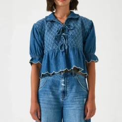 SEVENTY & MOCHI Heidi Blouse in Mid Vintage