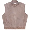 Seventy & Mochi Sleeveless Oversized Juno Jacket in Washed Mocha
