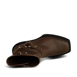 Shoe The Bear Amina Biker Boots in Dark Brown