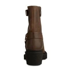 Shoe The Bear Amina Biker Boots in Dark Brown
