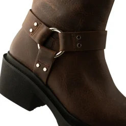Shoe The Bear Amina Biker Boots in Dark Brown