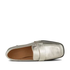 Shoe The Bear Erika Saddle Loafer in Silver Metallic