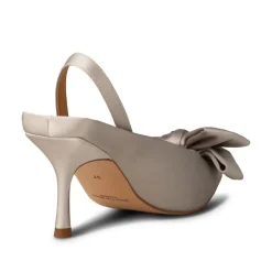 Shoe The Bear Karla Slingback in Grey/Silver