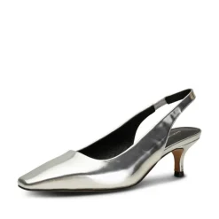 Shoe The Bear Maxine Slingback in Silver Metallic
