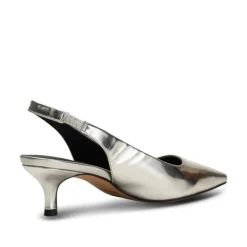 Shoe The Bear Maxine Slingback in Silver Metallic