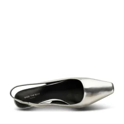 Shoe The Bear Maxine Slingback in Silver Metallic