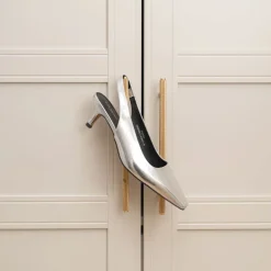 Shoe The Bear Maxine Slingback in Silver Metallic