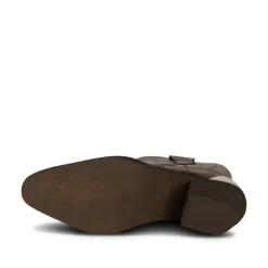 Shoe The Bear Nancy Western Croco Boots in Dark Brown