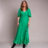 Silk95five Arizona Dress in Colony Green
