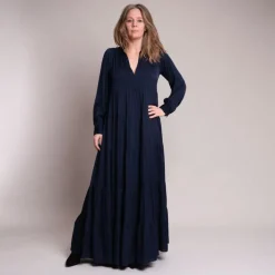 Silk95five Litcha Dress in Navy