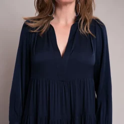 Silk95five Litcha Dress in Navy