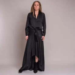 Silk95five Palm Royale Skirt in Noir