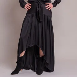 Silk95five Palm Royale Skirt in Noir