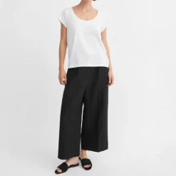 SKALL Andy Wide Neck Tee in Optic White
