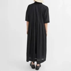 SKALL Dot Shirt Dress in Black