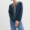 SKALL Pearl Jacket in Navy eclipse