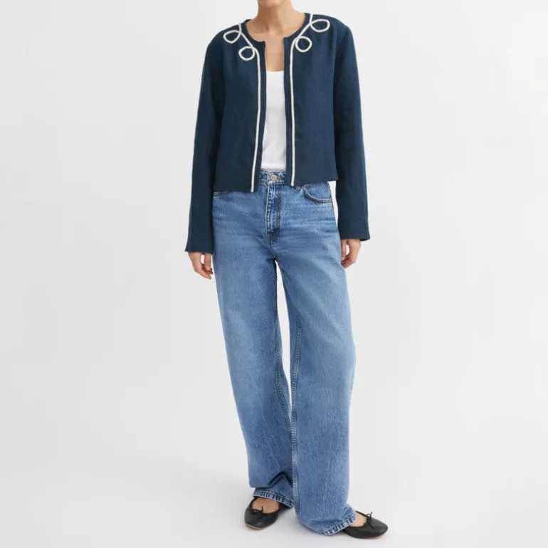 SKALL Pearl Jacket in Navy eclipse