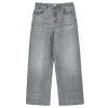SKALL Taylor Cropped Jeans in Worn Light Grey