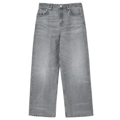 SKALL Taylor Cropped Jeans in Worn Light Grey