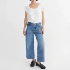 SKALL Taylor Cropped Jeans in Worn Mid Blue