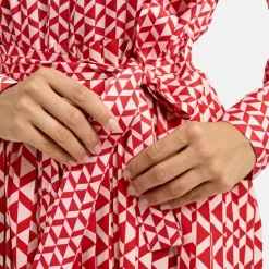 SMITH & SOUL Plisse Dress in Rose Print