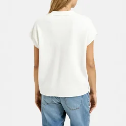 SMITH & SOUL Polo Collar Slipover in Off White