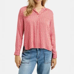 SMITH & SOUL Vince Blouse in Rose Print