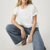 SPLENDID Skye Slub Tee in White