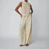 STELLA NOVA Cotton Stich Vest in Creme