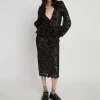 Stella Nova Delicate Lace Pencil Skirt in Black