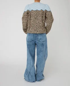 STELLA NOVA Leopard Jacket with Clouds in Leopard