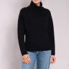 Thick Roll Neck Jumper in Black | Collen & Clare