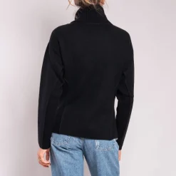 Thick Roll Neck Jumper in Black | Collen & Clare