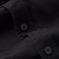 THINKING MU Hemp Ant Shirt in Black